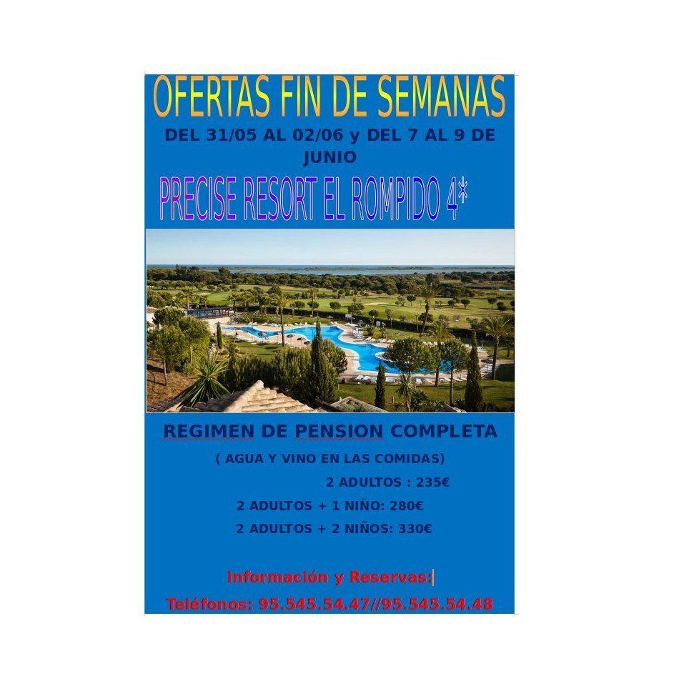 Oferta Precise Resort El Rompido / Junio: Ofertas de Viajes Global Sur Oferta Precise Resort El Rompido / Junio: Ofertas de Viajes Global Sur