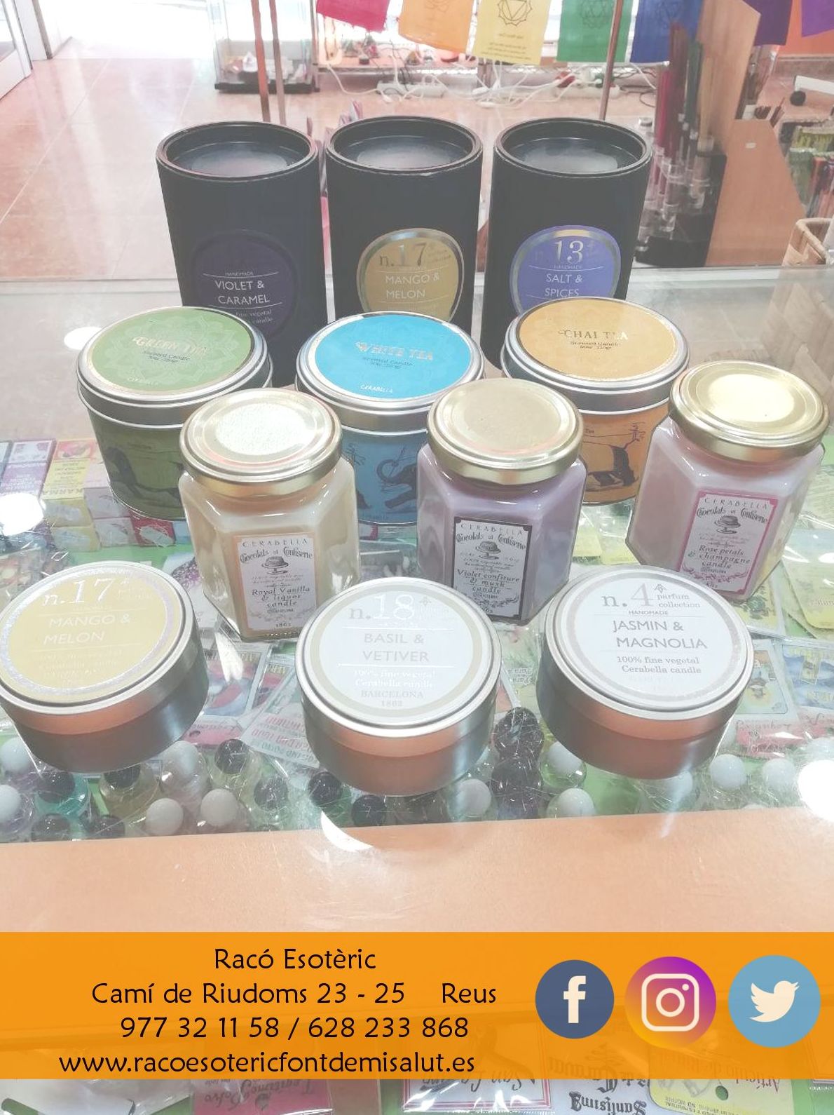 Velas aromáticas: Cursos y productos de Racó Esoteric Font de mi Salut Velas aromáticas: Cursos y productos de Racó Esoteric Font de mi Salut