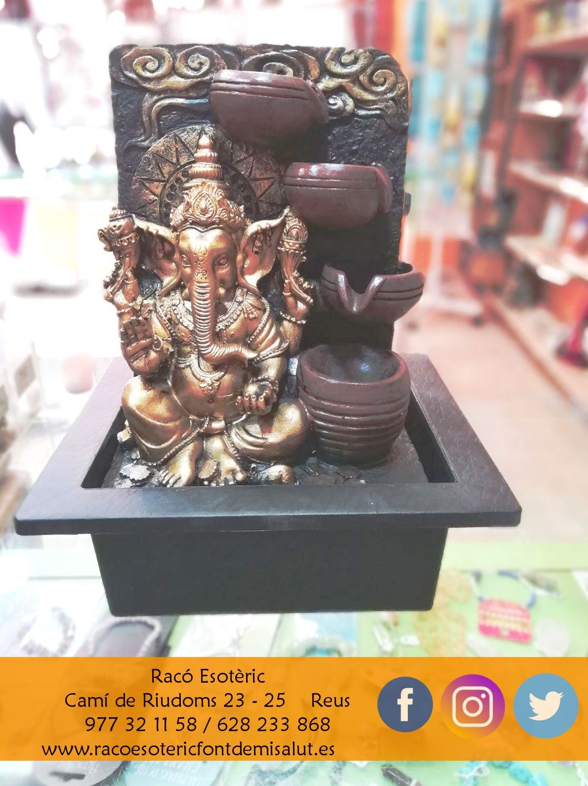 Fuente de Ganesha: Cursos y productos de Racó Esoteric Font de mi Salut Fuente de Ganesha: Cursos y productos de Racó Esoteric Font de mi Salut