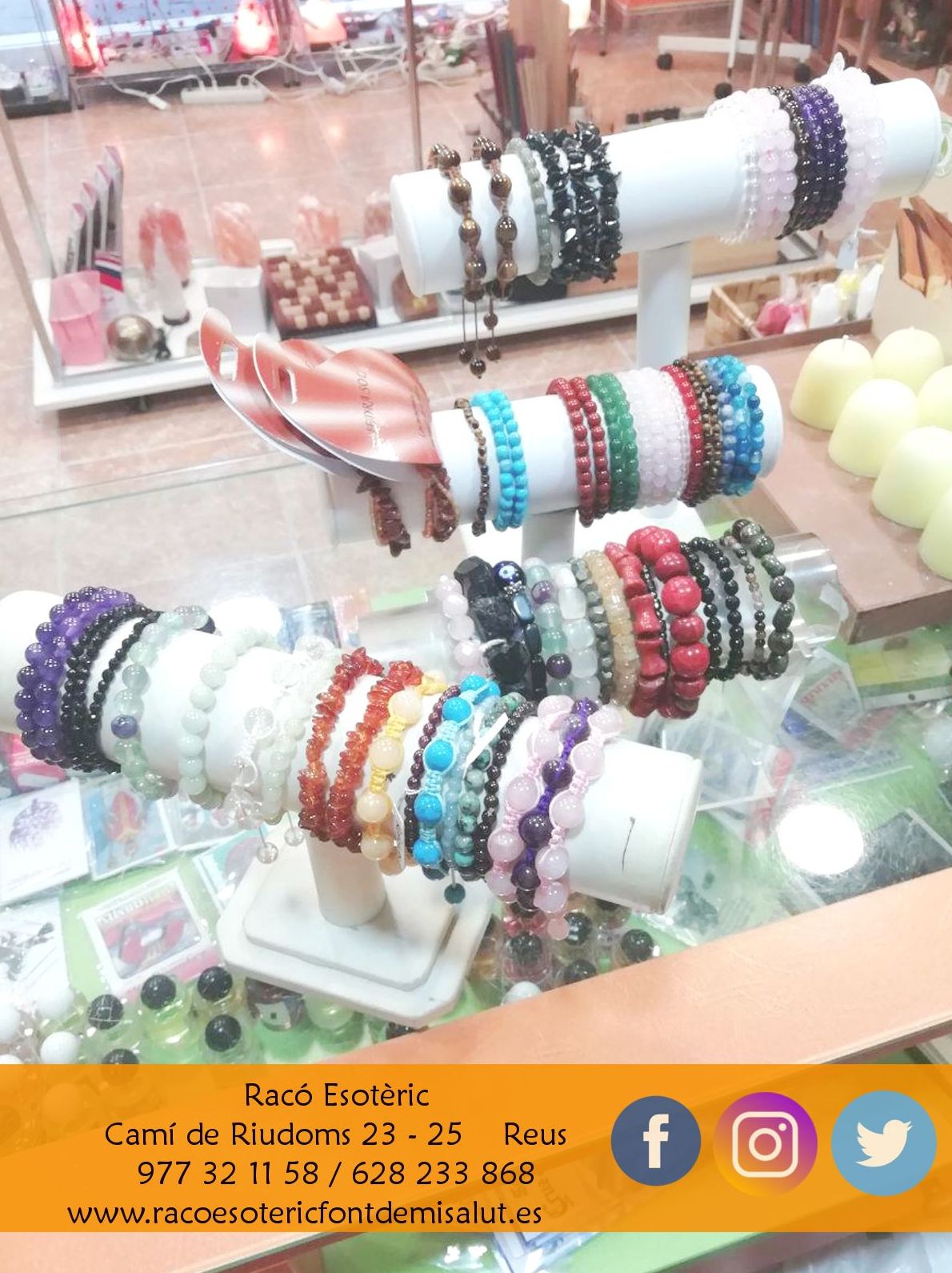 Pulseras de minerales: Cursos y productos de Racó Esoteric Font de mi Salut Pulseras de minerales: Cursos y productos de Racó Esoteric Font de mi Salut