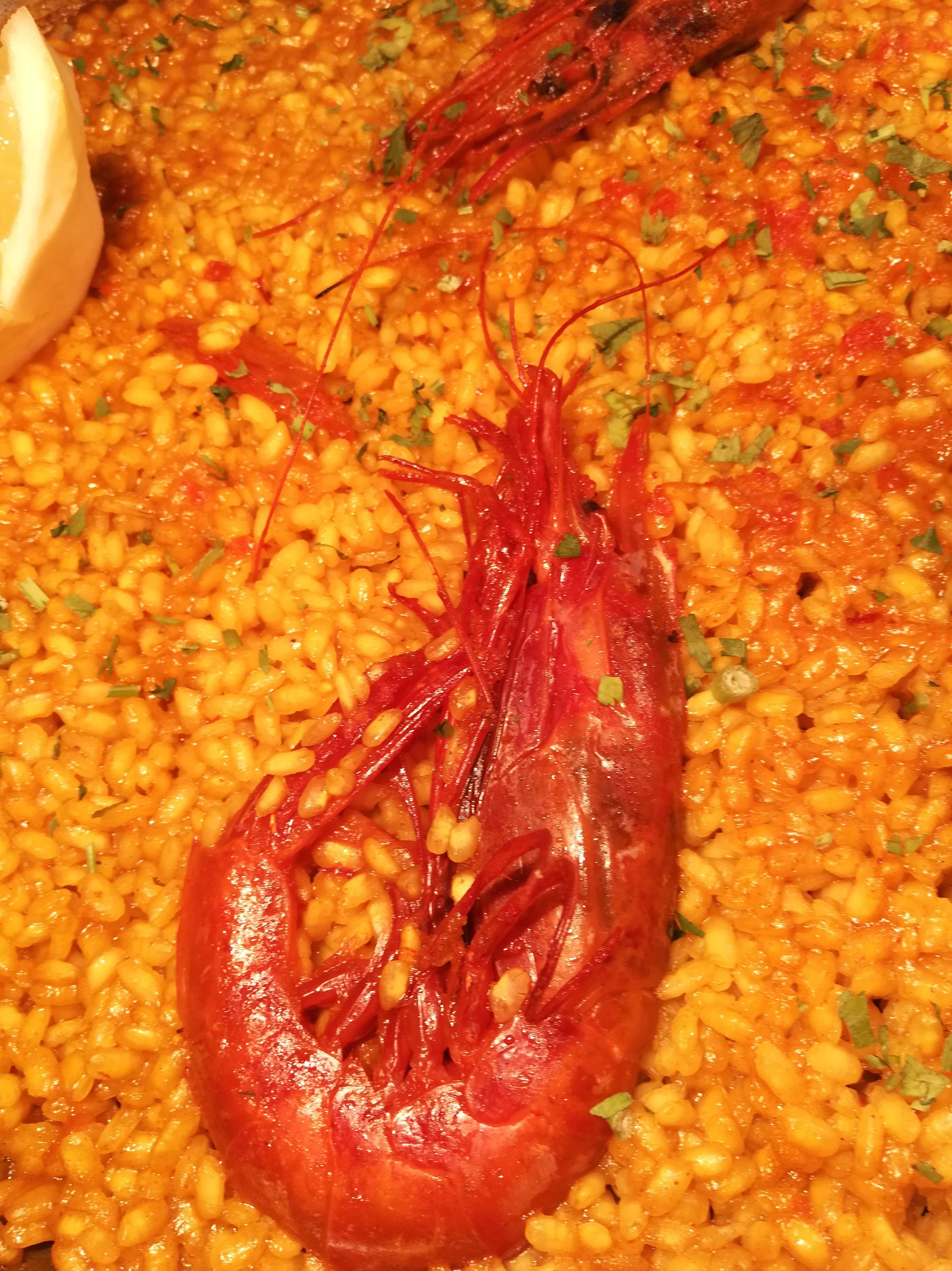 Arroz con carabineros Arroz con carabineros