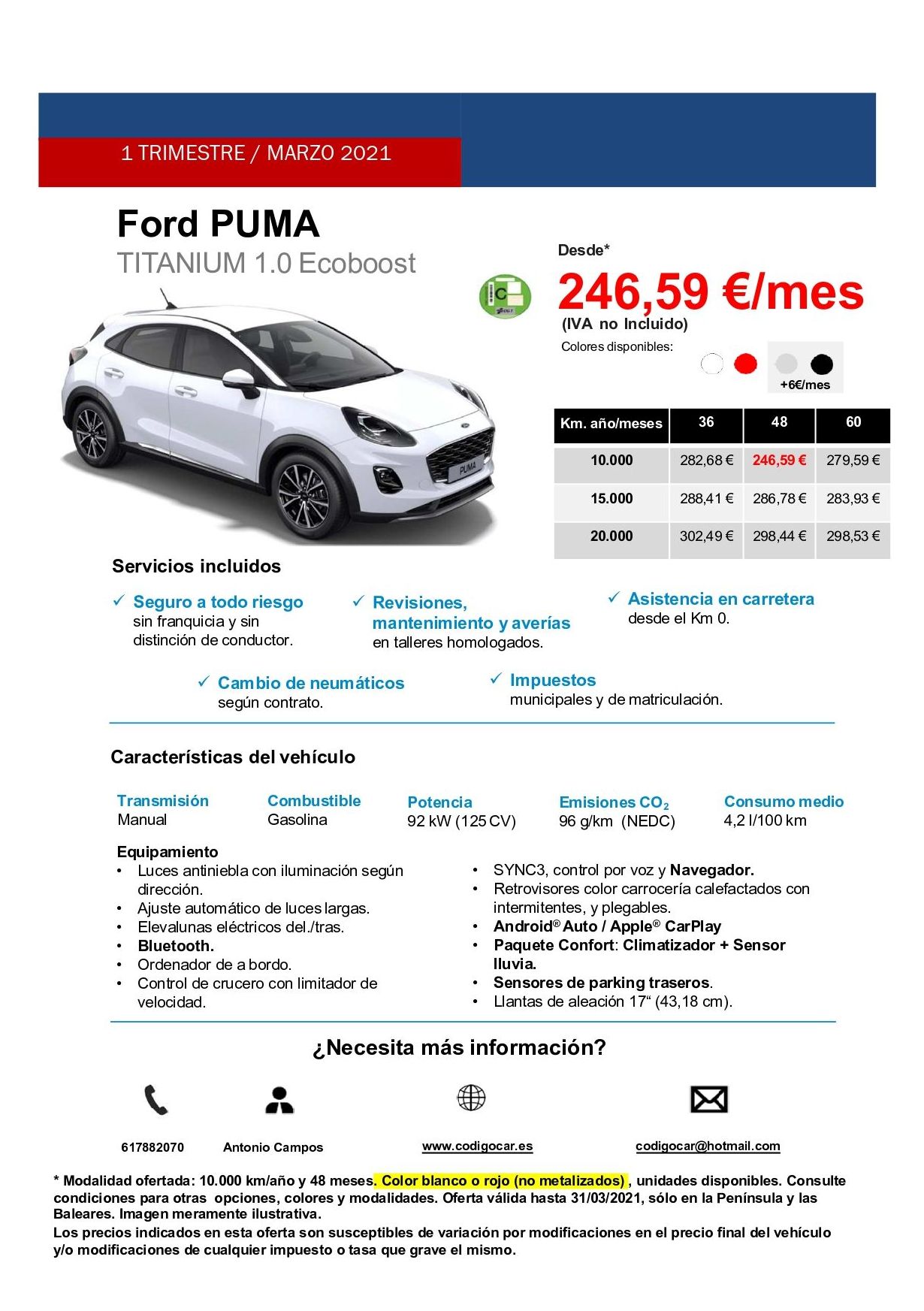 ¡¡ AHORA TAMBIEN RENTING DE VEHICULOS NUEVOS !! ENTRE Y ESCOJA: de CODIGOCAR ¡¡ AHORA TAMBIEN RENTING DE VEHICULOS NUEVOS !! ENTRE Y ESCOJA: de CODIGOCAR