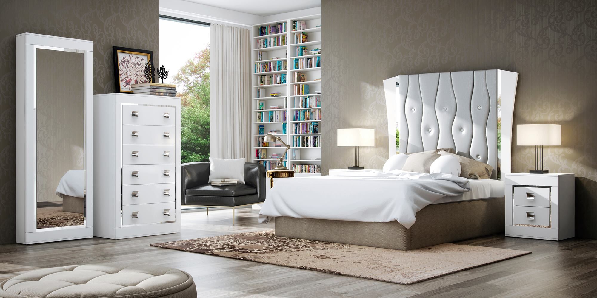 Dormitorio matrimonio de estilo neoclásico: Productos de Gemma Nature Dormitorio matrimonio de estilo neoclásico: Productos de Gemma Nature
