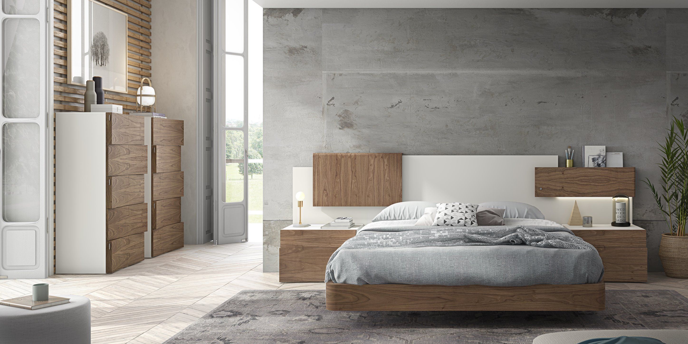 Dormitorio matrimonio de estilo contemporáneo: Productos de Gemma Nature Dormitorio matrimonio de estilo contemporáneo: Productos de Gemma Nature