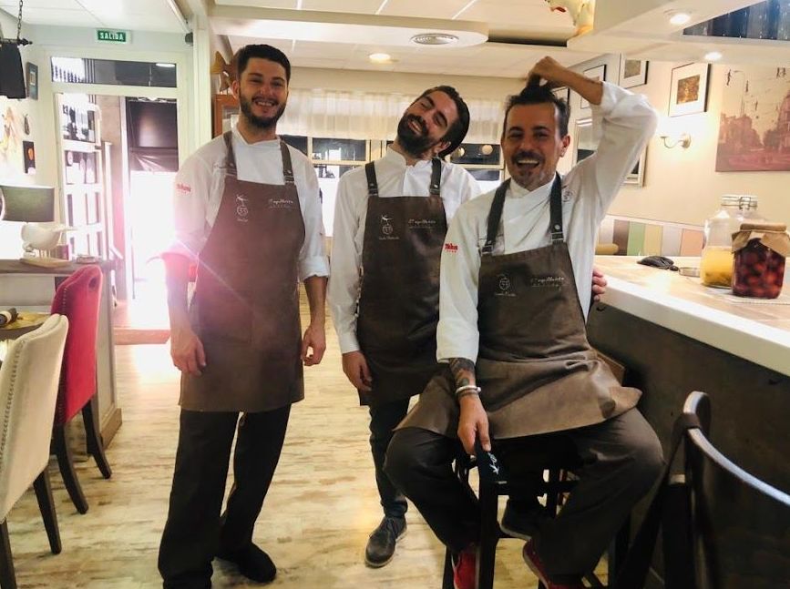 Jonathan Cruz (Chef),Carmelo Florido(Proprietario y Chef),Nicola D'Ambrosio (Director de sala)