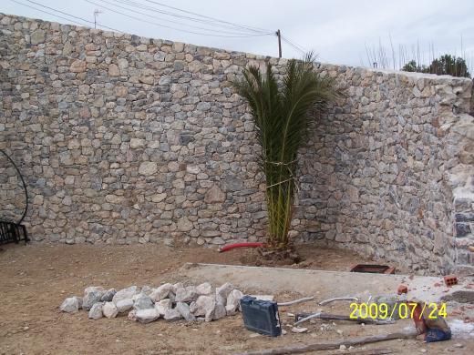 Construcción de muros de contención