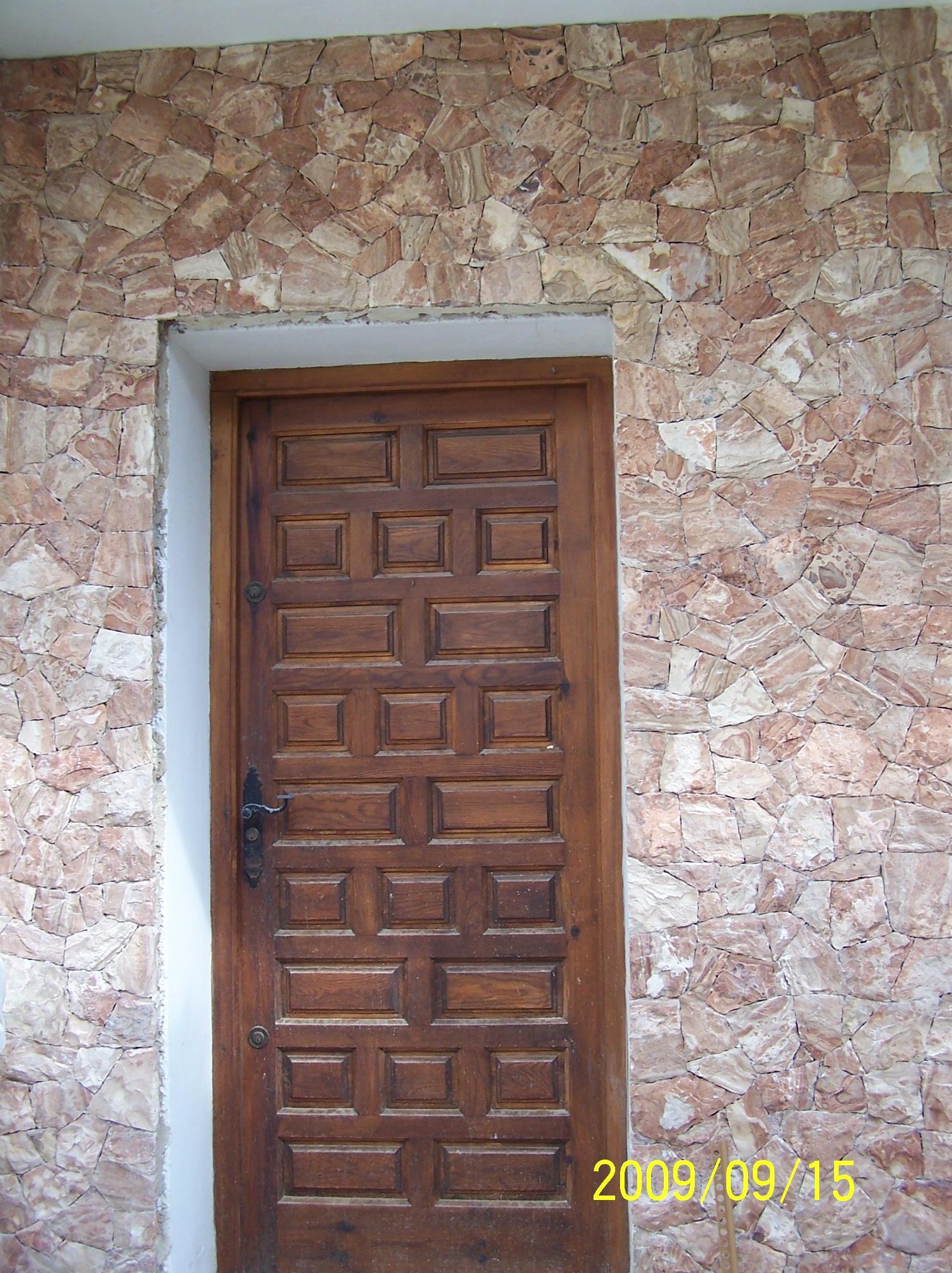 Fachada en piedra jamón Fachada en piedra jamón