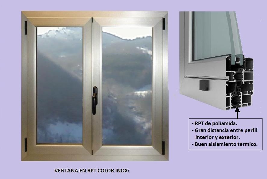Ventana en RPT practicable en dos hojas. Ventana en RPT practicable en dos hojas.