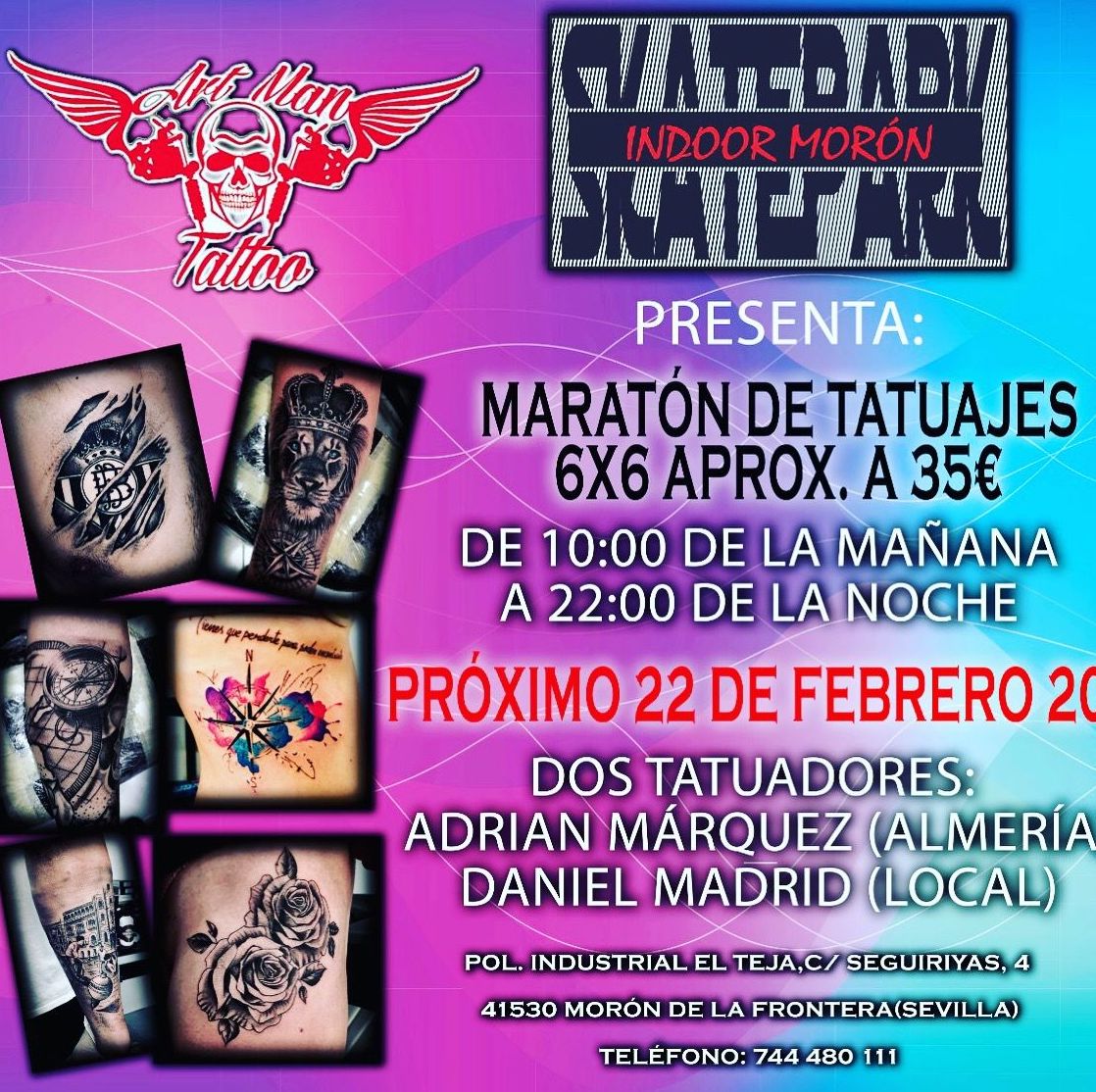 Evento en Moron (Sevilla): Catálogo de Tattoo Artman Evento en Moron (Sevilla): Catálogo de Tattoo Artman