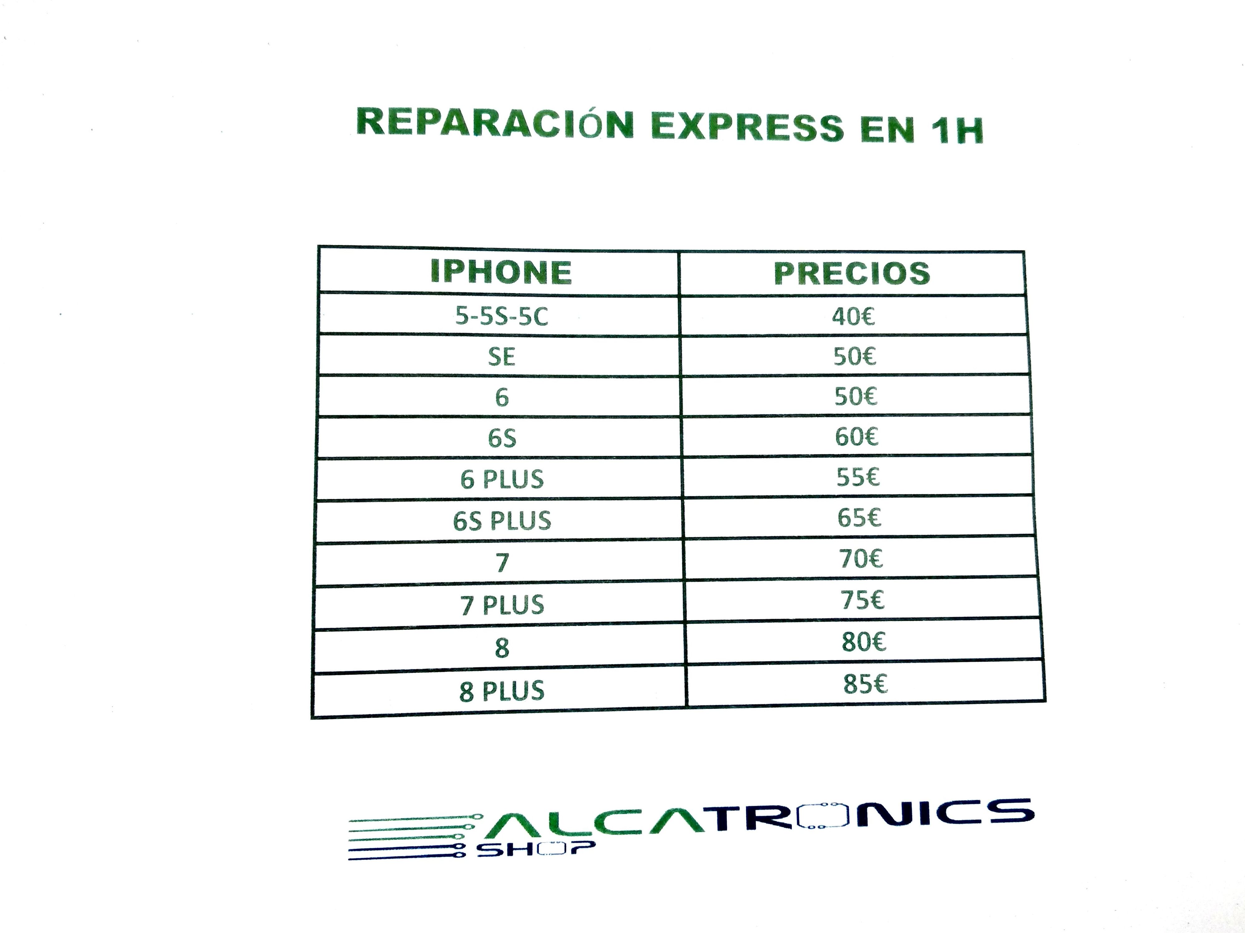 Cambio pantallas Express en 1h: Catálogo de Alcatronics Cambio pantallas Express en 1h: Catálogo de Alcatronics
