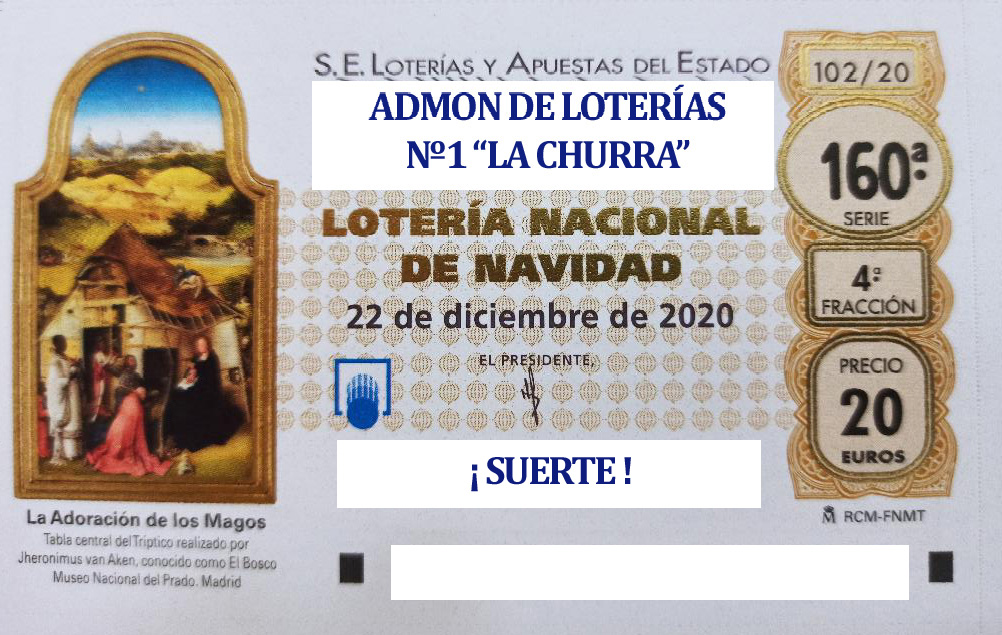 ¡YA HAY LOTERIA NAVIDAD PARA SORTEO 2020!!