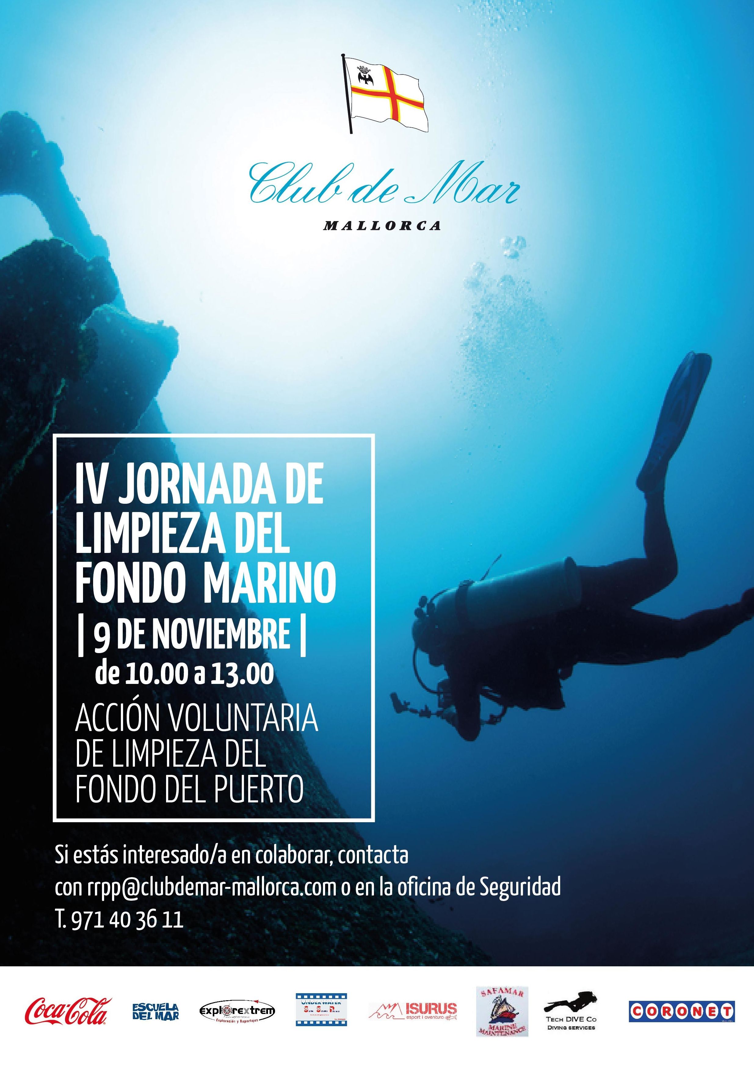 IV Day of Cleaning of the seabed Club de Mar Mallorca