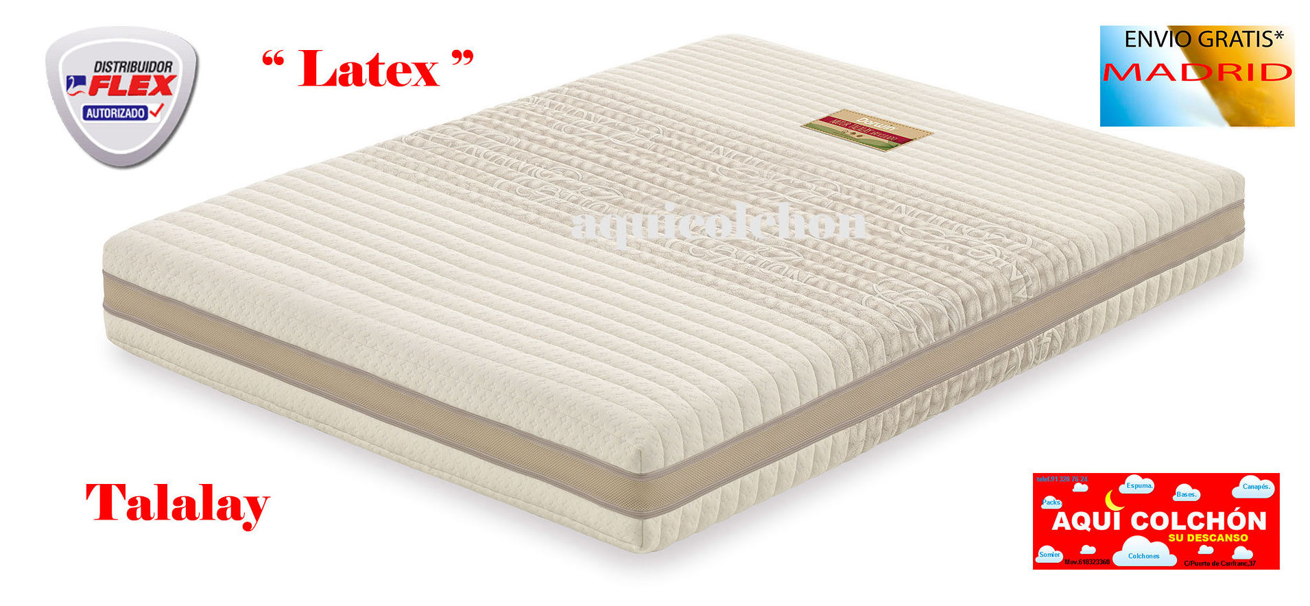 Colchón Flex Natur Talalay 100% Latex: CATALOGO de Aquí Colchón Colchón Flex Natur Talalay 100% Latex: CATALOGO de Aquí Colchón