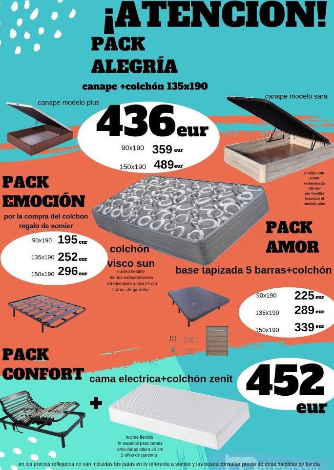 CARTEL EN PROMOCIÓN 2019: CATALOGO de Aquí Colchón CARTEL EN PROMOCIÓN 2019: CATALOGO de Aquí Colchón