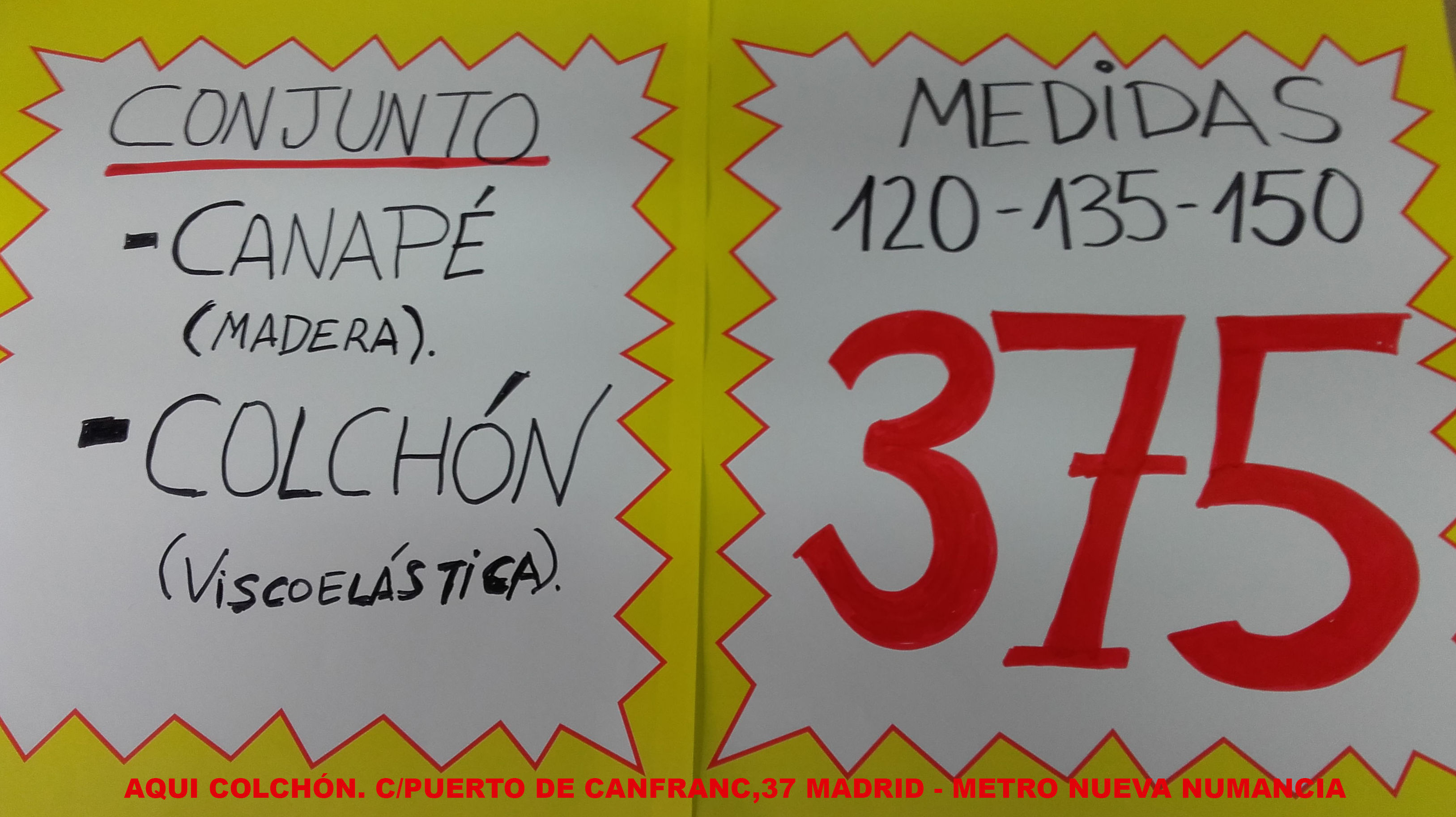 ELIGE TU MEDIDA 120,135,150 TODO POR 375€ ELIGE TU MEDIDA 120,135,150 TODO POR 375€