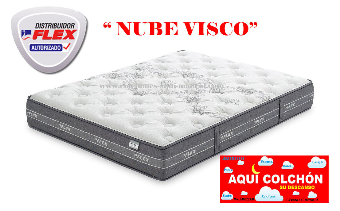 Colchón Flex Nube .Muelle Ensacado + Visco.: CATALOGO de Aquí Colchón Colchón Flex Nube .Muelle Ensacado + Visco.: CATALOGO de Aquí Colchón