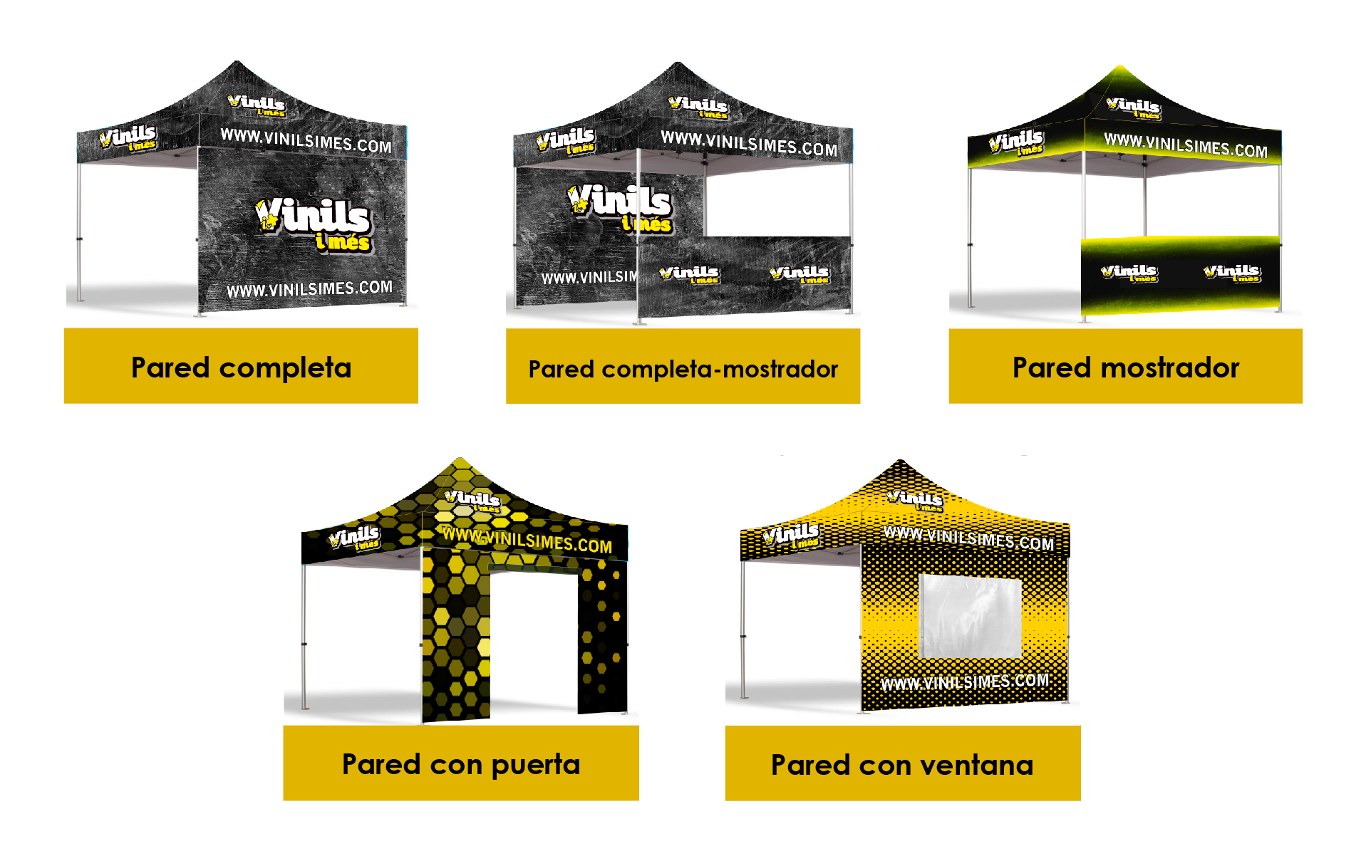 Carpas: Servicios de Vinils i Més Carpas: Servicios de Vinils i Més