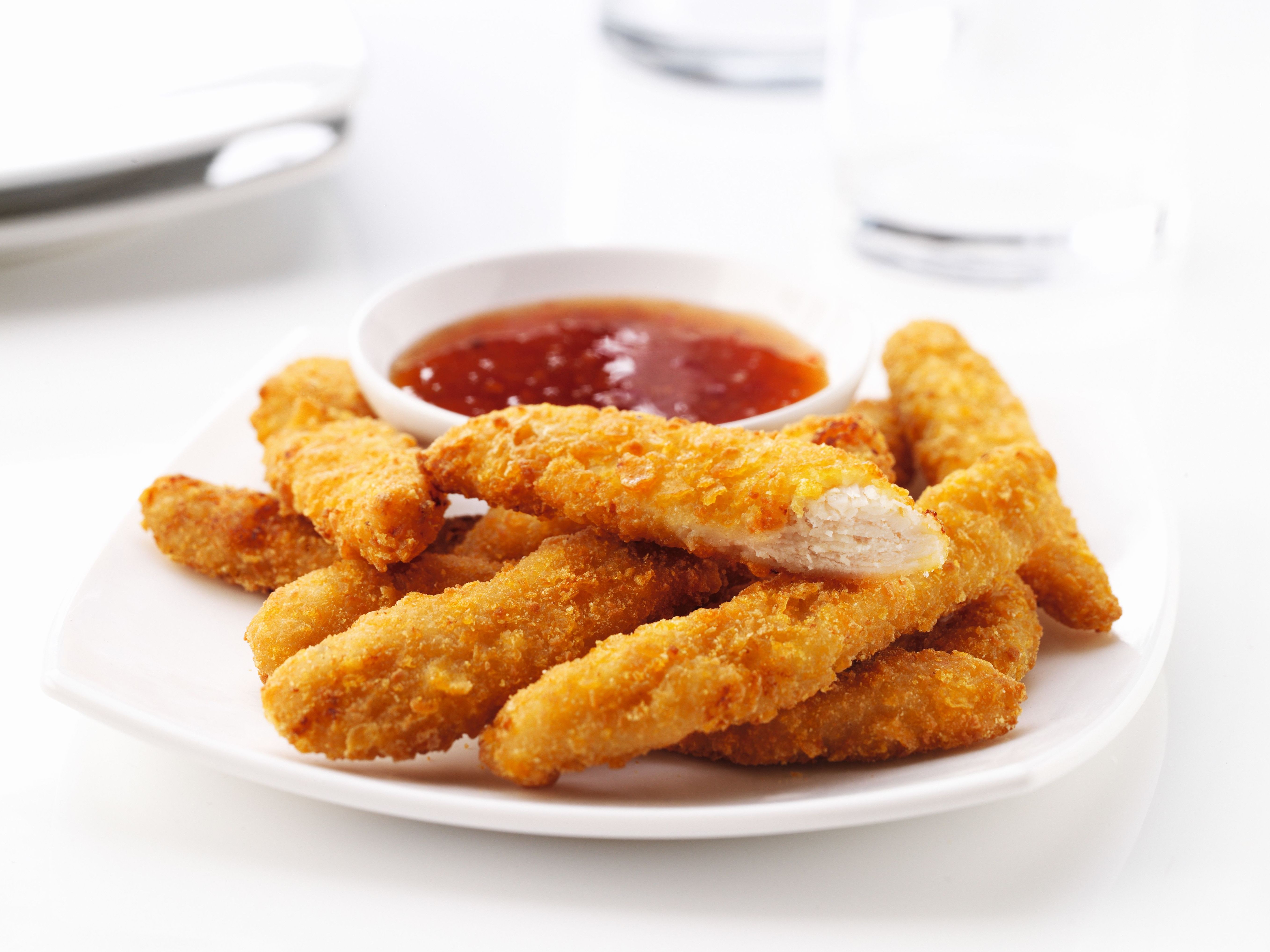 Frites de pollo para dipear