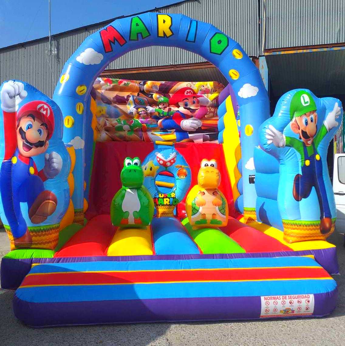 Tobogán Mario Bros Arco Central : Catálogo de Hinchables Happy Jump Tobogán Mario Bros Arco Central : Catálogo de Hinchables Happy Jump