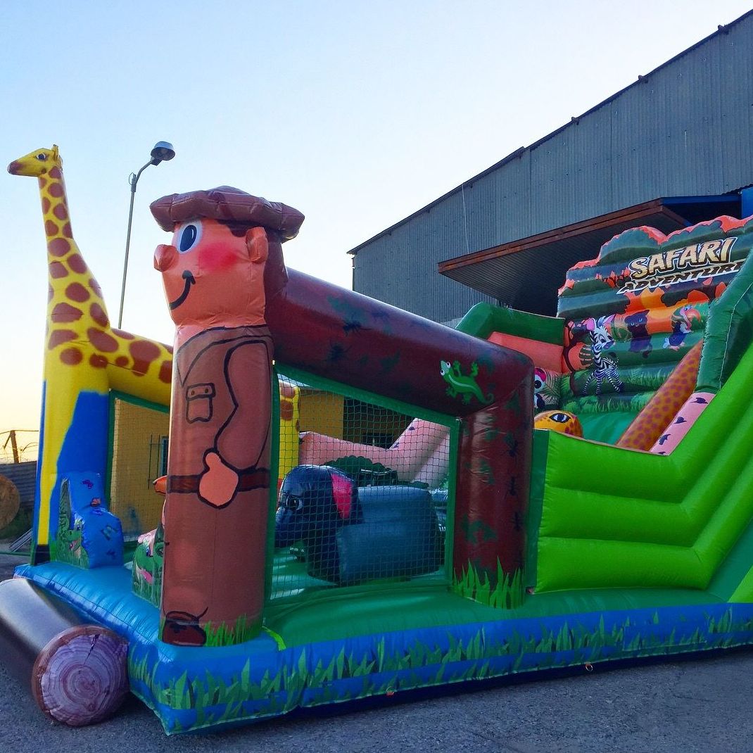 Castillo hinchable tobogán safari : Catálogo de Hinchables Happy Jump Castillo hinchable tobogán safari : Catálogo de Hinchables Happy Jump