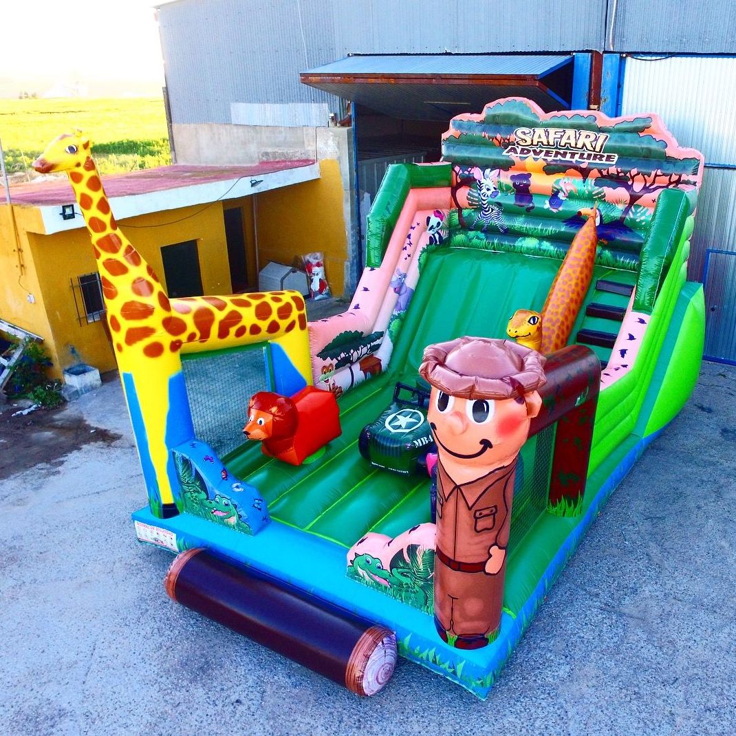 Castillo hinchable tobogán safari : Catálogo de Hinchables Happy Jump Castillo hinchable tobogán safari : Catálogo de Hinchables Happy Jump