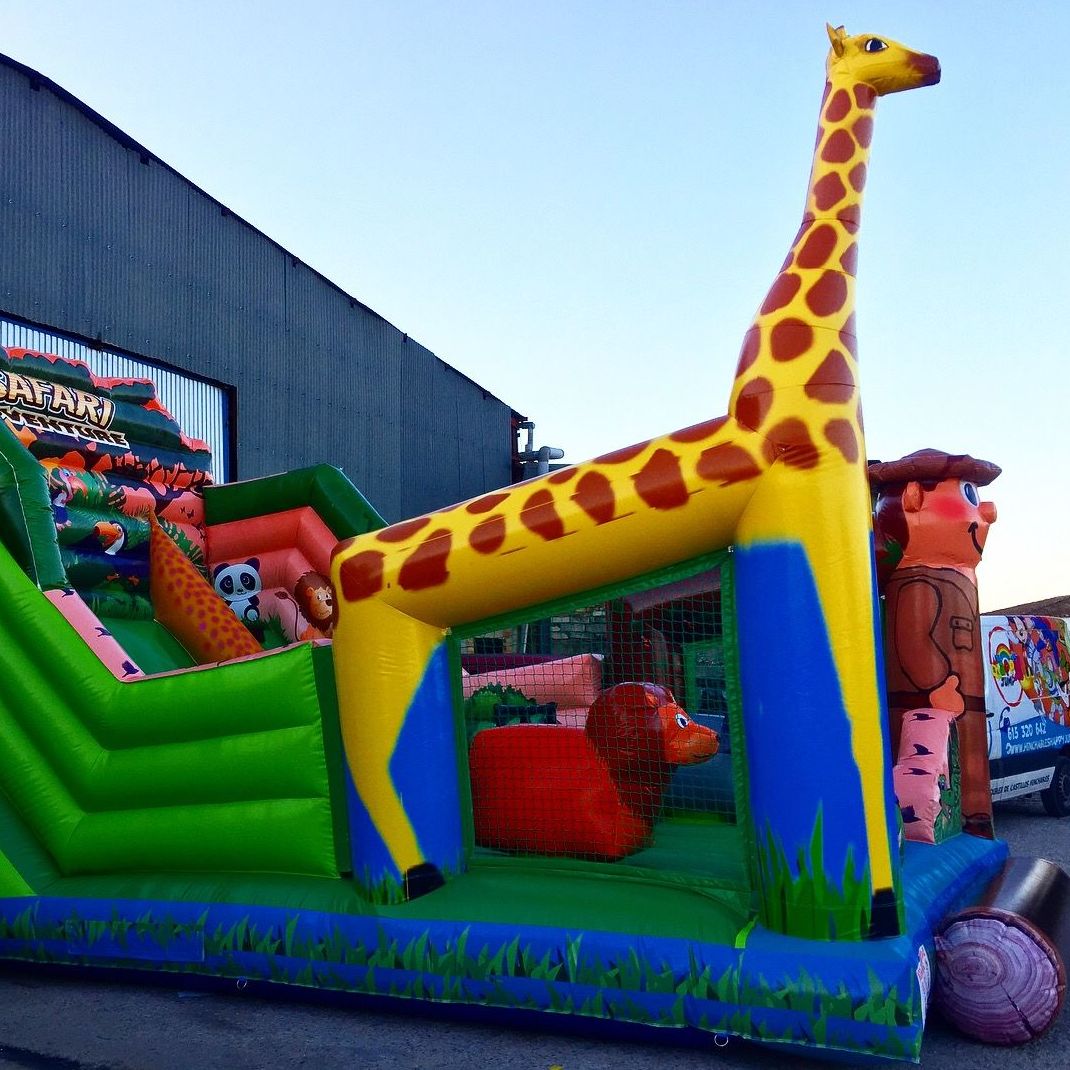 Castillo hinchable tobogán safari : Catálogo de Hinchables Happy Jump Castillo hinchable tobogán safari : Catálogo de Hinchables Happy Jump