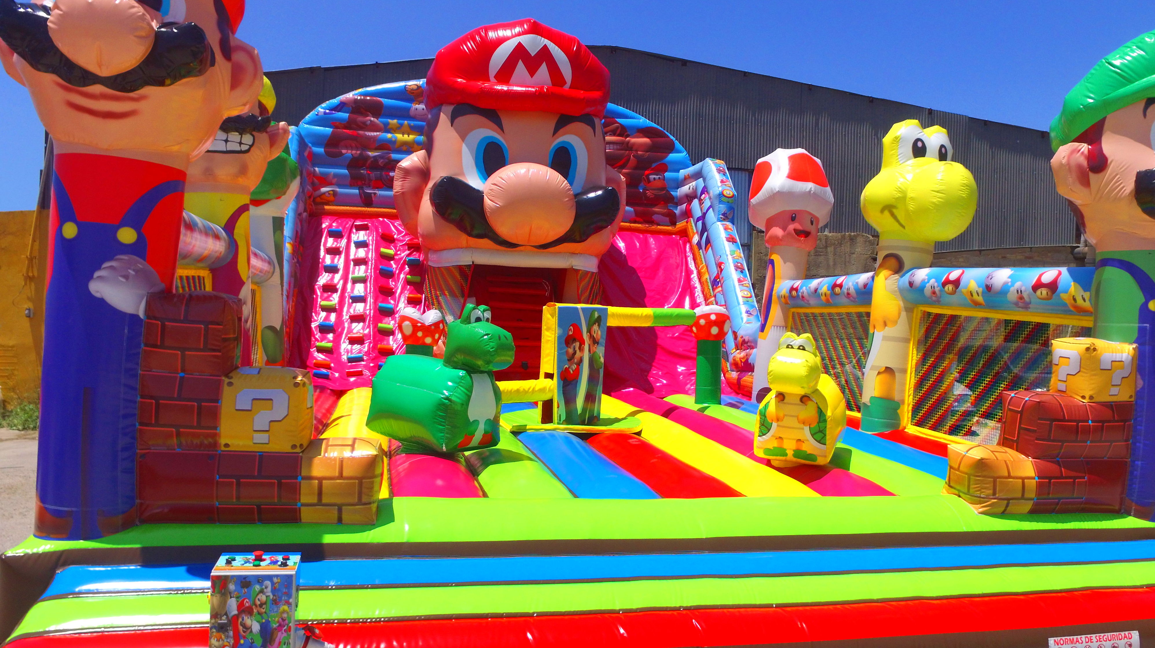 Castillo combo Mario + eliminator: Catálogo de Hinchables Happy Jump Castillo combo Mario + eliminator: Catálogo de Hinchables Happy Jump