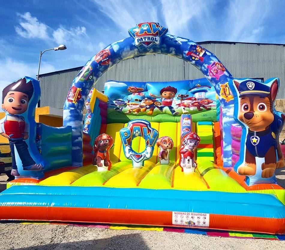 Castillo hinchable tobogan patrulla arco central: Catálogo de Hinchables Happy Jump Castillo hinchable tobogan patrulla arco central: Catálogo de Hinchables Happy Jump