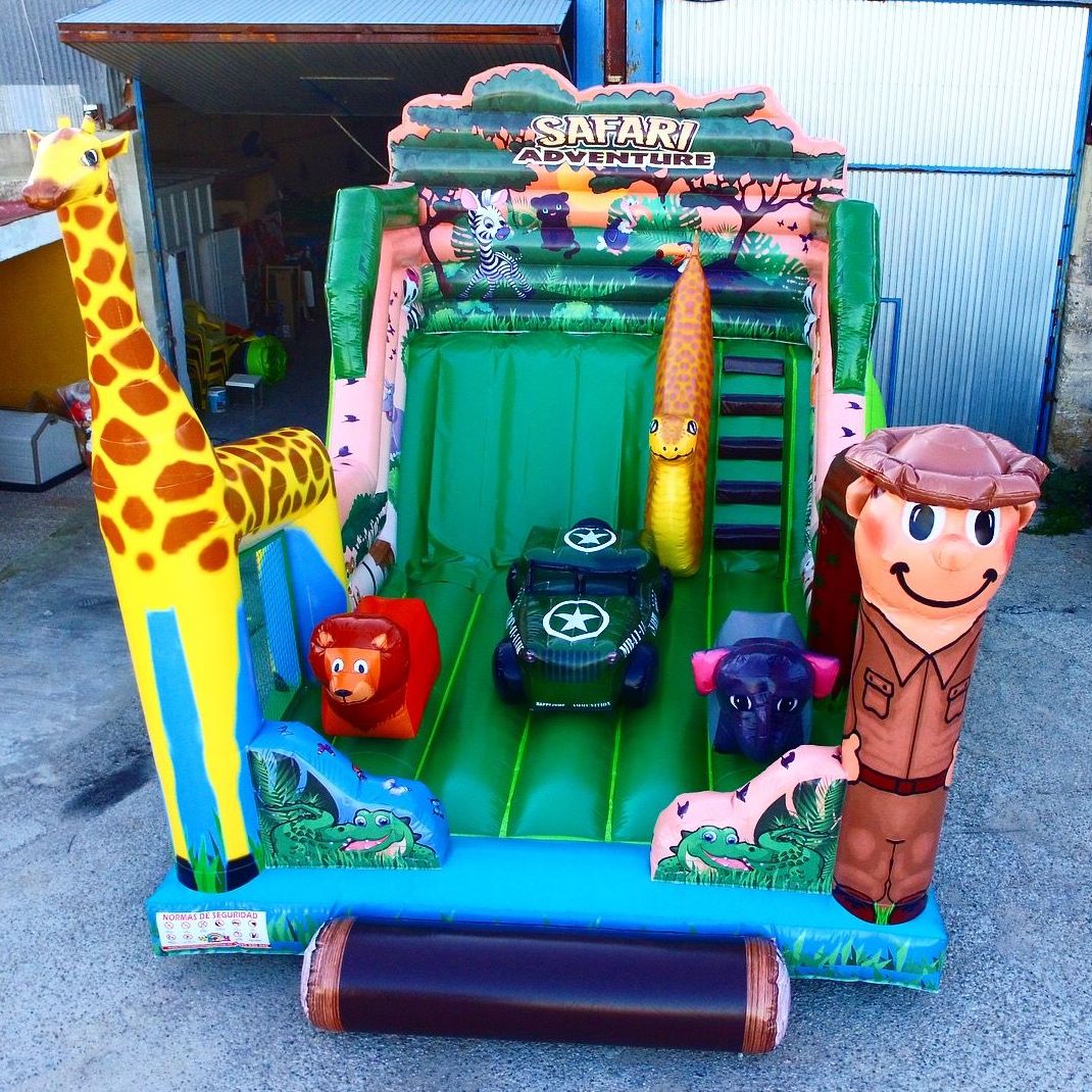 Castillo hinchable tobogán safari : Catálogo de Hinchables Happy Jump Castillo hinchable tobogán safari : Catálogo de Hinchables Happy Jump