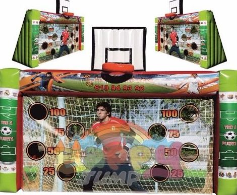 Estructura hinchable profesional. Juego deportivo fútbol Estructura hinchable profesional. Juego deportivo fútbol