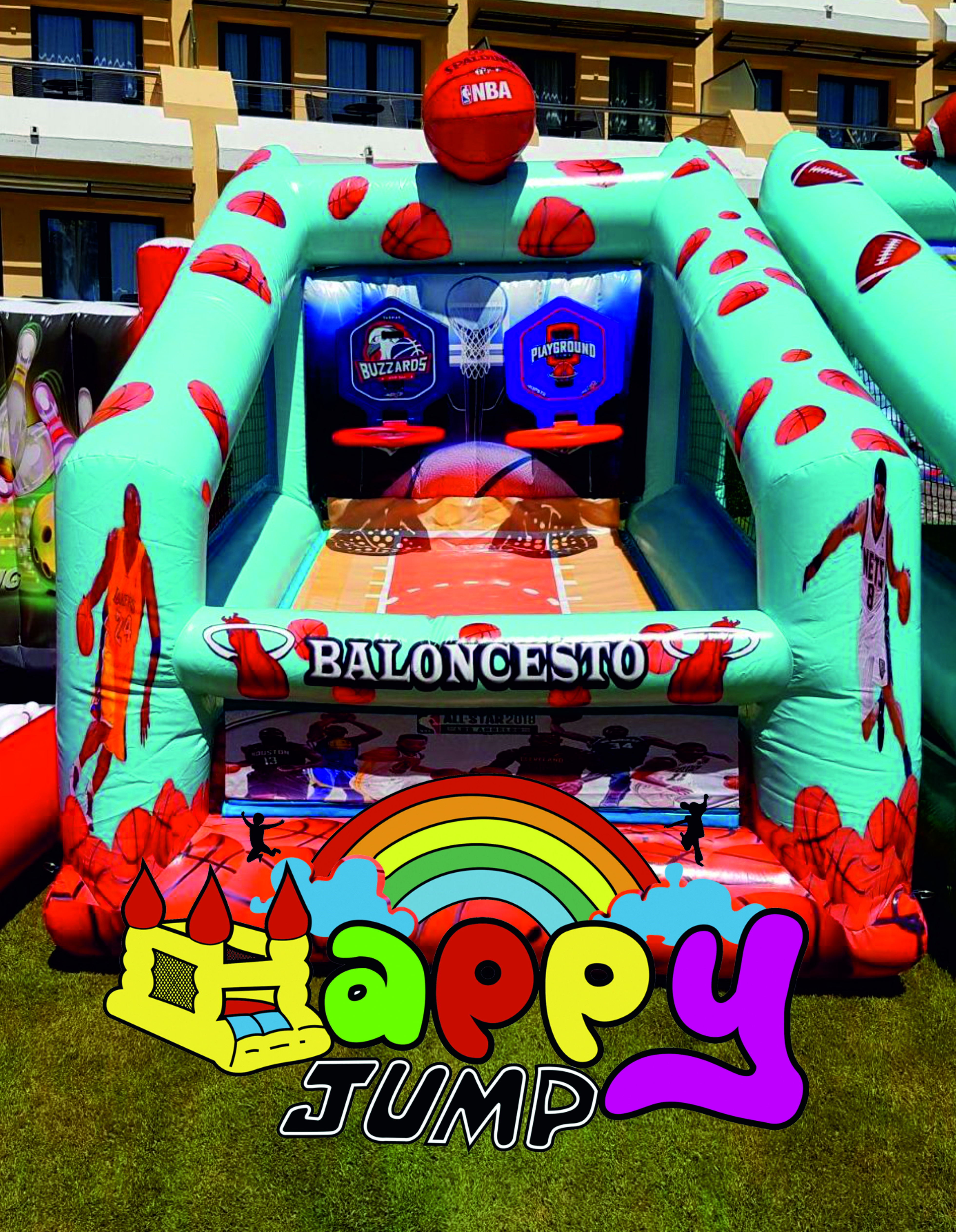 Juego deportivo baloncesto: Catálogo de Hinchables Happy Jump Juego deportivo baloncesto: Catálogo de Hinchables Happy Jump