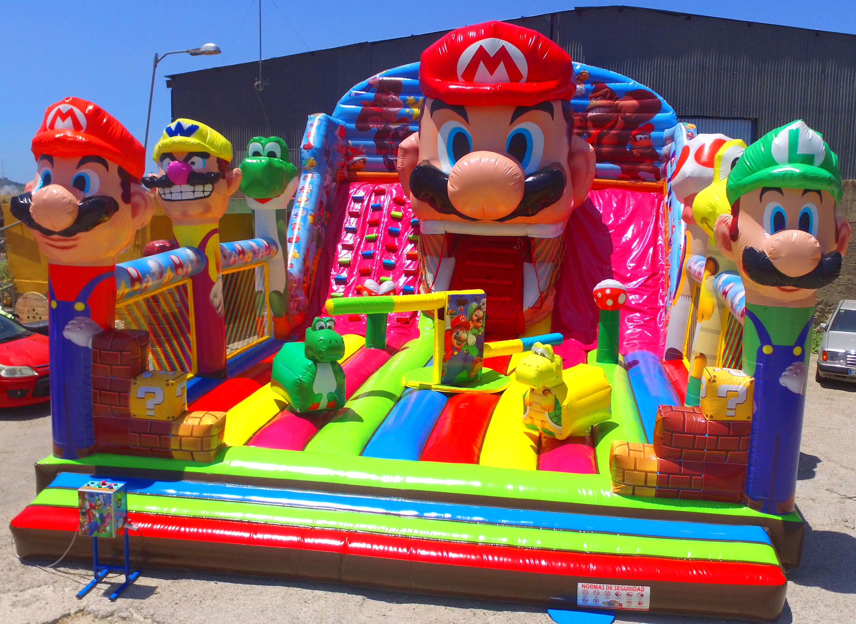 Castillo combo Mario + eliminator: Catálogo de Hinchables Happy Jump Castillo combo Mario + eliminator: Catálogo de Hinchables Happy Jump