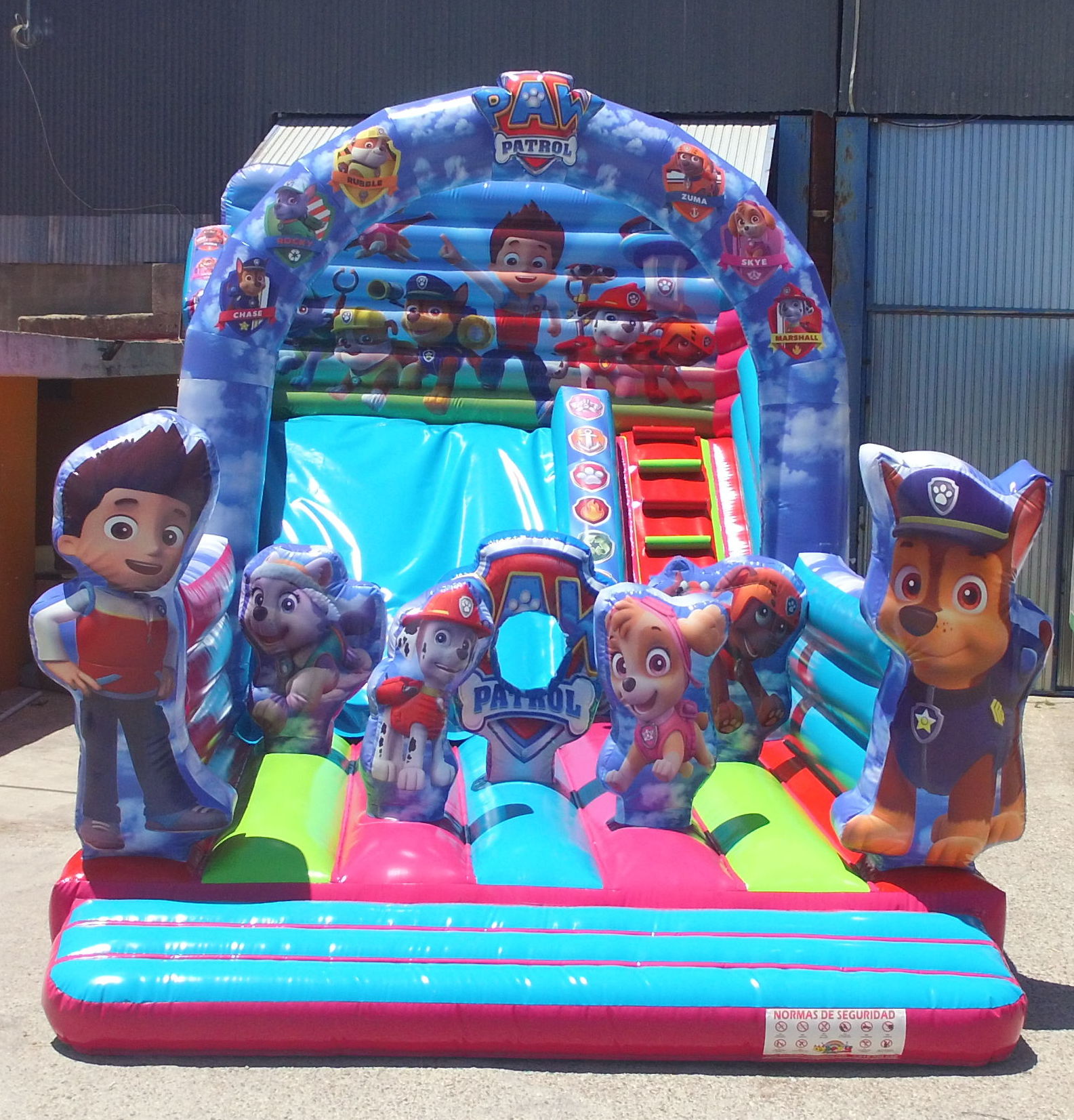 Castillo hinchable tobogan Patrulla arco central: Catálogo de Hinchables Happy Jump Castillo hinchable tobogan Patrulla arco central: Catálogo de Hinchables Happy Jump