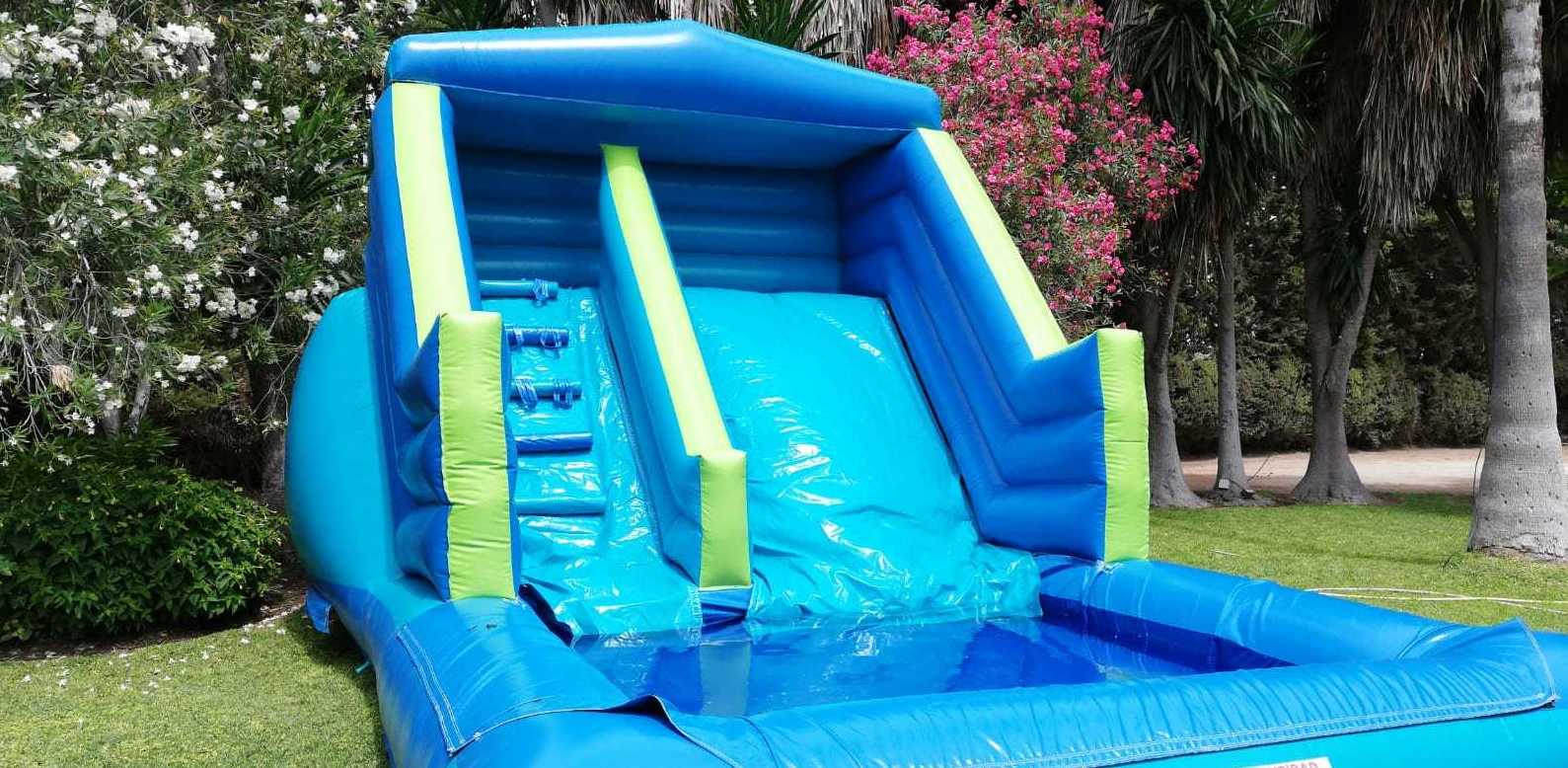 Tobogán acuático con piscina : Catálogo de Hinchables Happy Jump Tobogán acuático con piscina : Catálogo de Hinchables Happy Jump