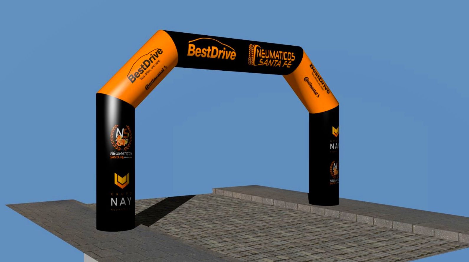 Arco de meta continental : Catálogo de Hinchables Happy Jump Arco de meta continental : Catálogo de Hinchables Happy Jump