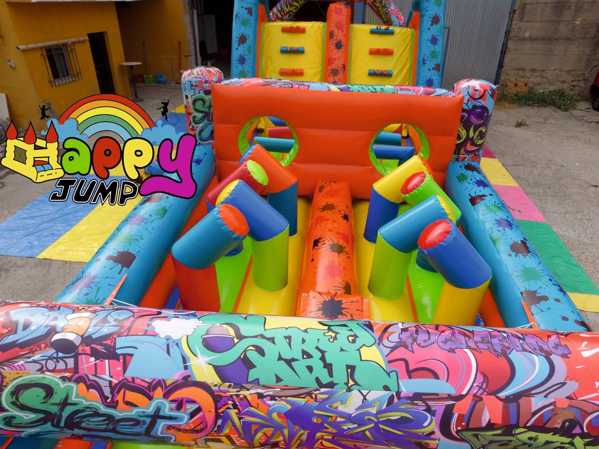 Pista deportiva multiobtsculos : Catálogo de Hinchables Happy Jump Pista deportiva multiobtsculos : Catálogo de Hinchables Happy Jump