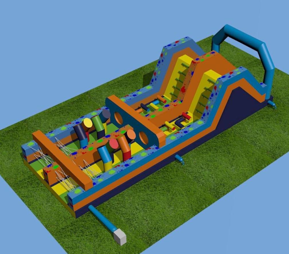 Pista americana Multiobstaculos.: Catálogo de Hinchables Happy Jump Pista americana Multiobstaculos.: Catálogo de Hinchables Happy Jump