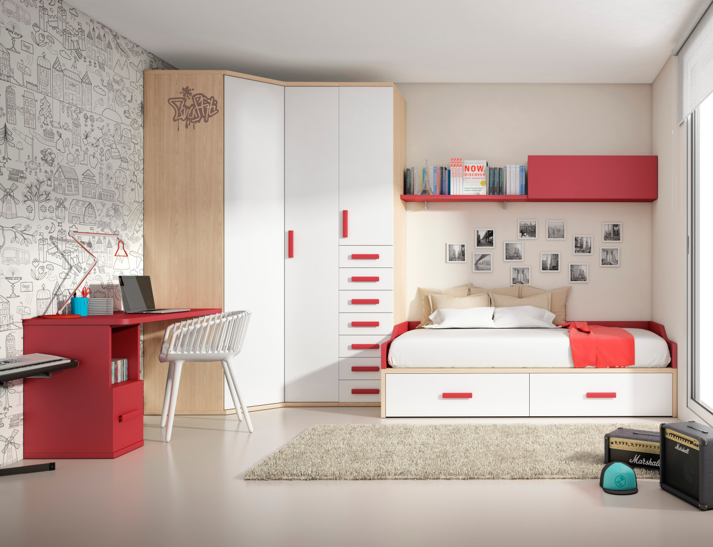 Dormitorios juveniles: Muebles y decoración de Muebles y decoración Francisco Ruiz Dormitorios juveniles: Muebles y decoración de Muebles y decoración Francisco Ruiz