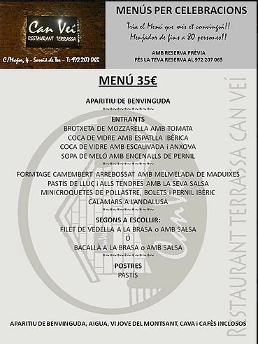 Celebraciones: Especialidades de Restaurant Can Veí Celebraciones: Especialidades de Restaurant Can Veí