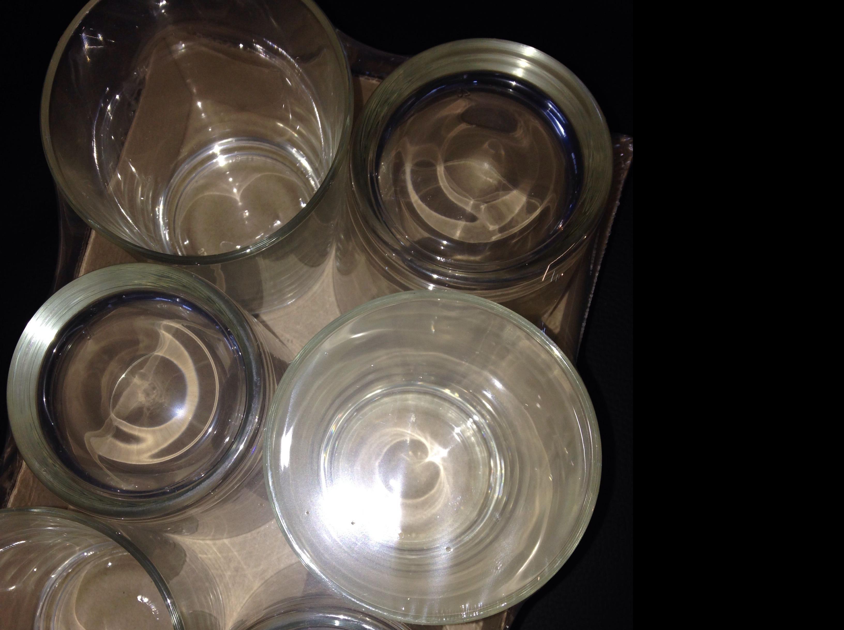 Lote seis vasos agua Lote seis vasos agua