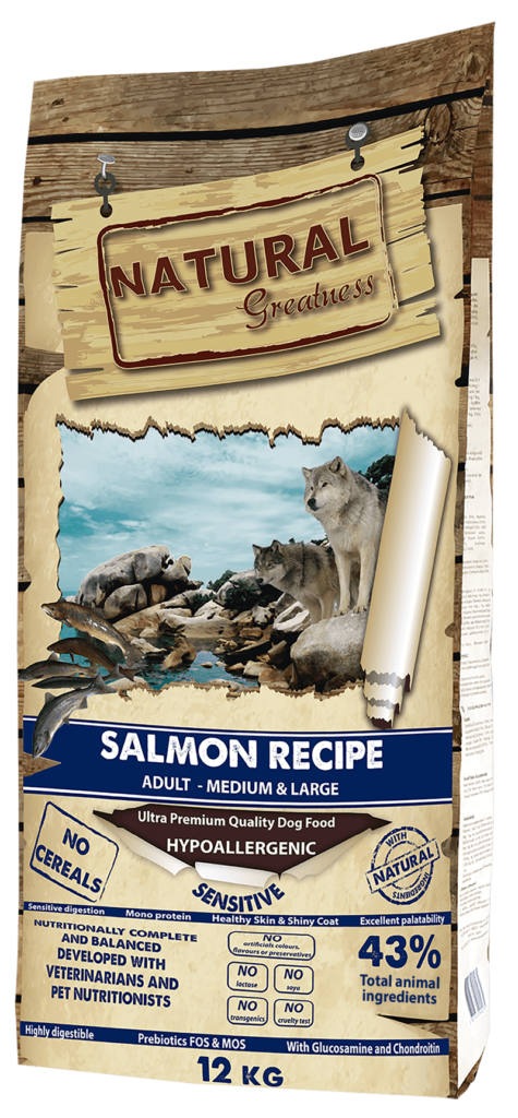 Pienso Natural Salmon (medium-large) 2 kg y 12kg: Tienda para Mascotas de Clínica Veterinaria Doble Dog Pienso Natural Salmon (medium-large) 2 kg y 12kg: Tienda para Mascotas de Clínica Veterinaria Doble Dog