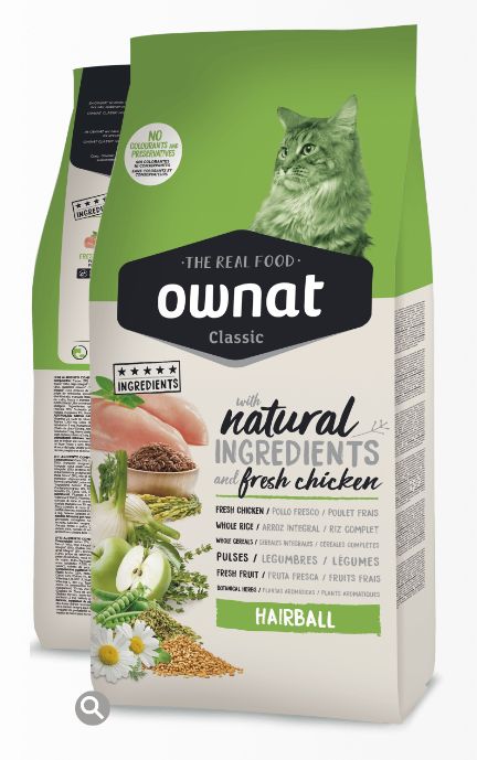 Pienso Ownat Classic Hairball 4kg: Tienda para Mascotas de Clínica Veterinaria Doble Dog Pienso Ownat Classic Hairball 4kg: Tienda para Mascotas de Clínica Veterinaria Doble Dog