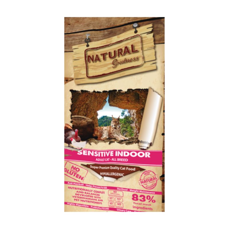 Natural Greatness Cat Sensitive Indoor 6kg: Tienda para Mascotas de Clínica Veterinaria Doble Dog Natural Greatness Cat Sensitive Indoor 6kg: Tienda para Mascotas de Clínica Veterinaria Doble Dog
