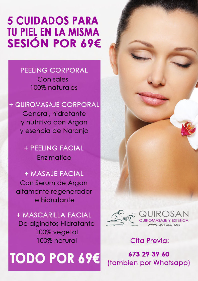 5 Cuidados para tu piel en la misma sesión por 69€: Servicios de Quirosan 5 Cuidados para tu piel en la misma sesión por 69€: Servicios de Quirosan