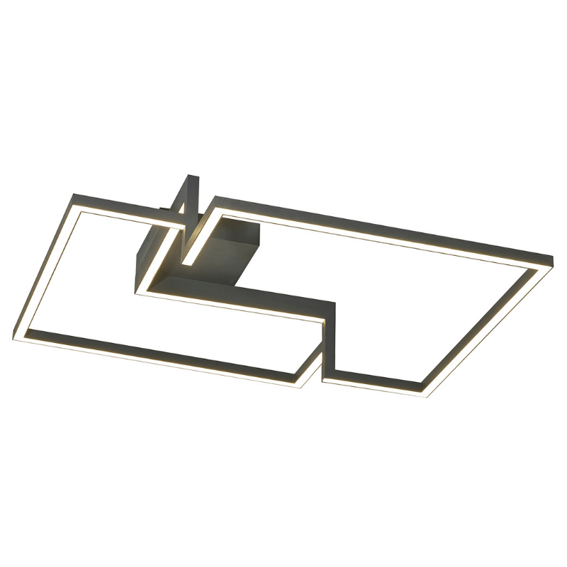 Plafón negro en led de 59,9 x 59.9 x 15.9 de ancho.: catálogos de Iluminación Raquel Plafón negro en led de 59,9 x 59.9 x 15.9 de ancho.: catálogos de Iluminación Raquel