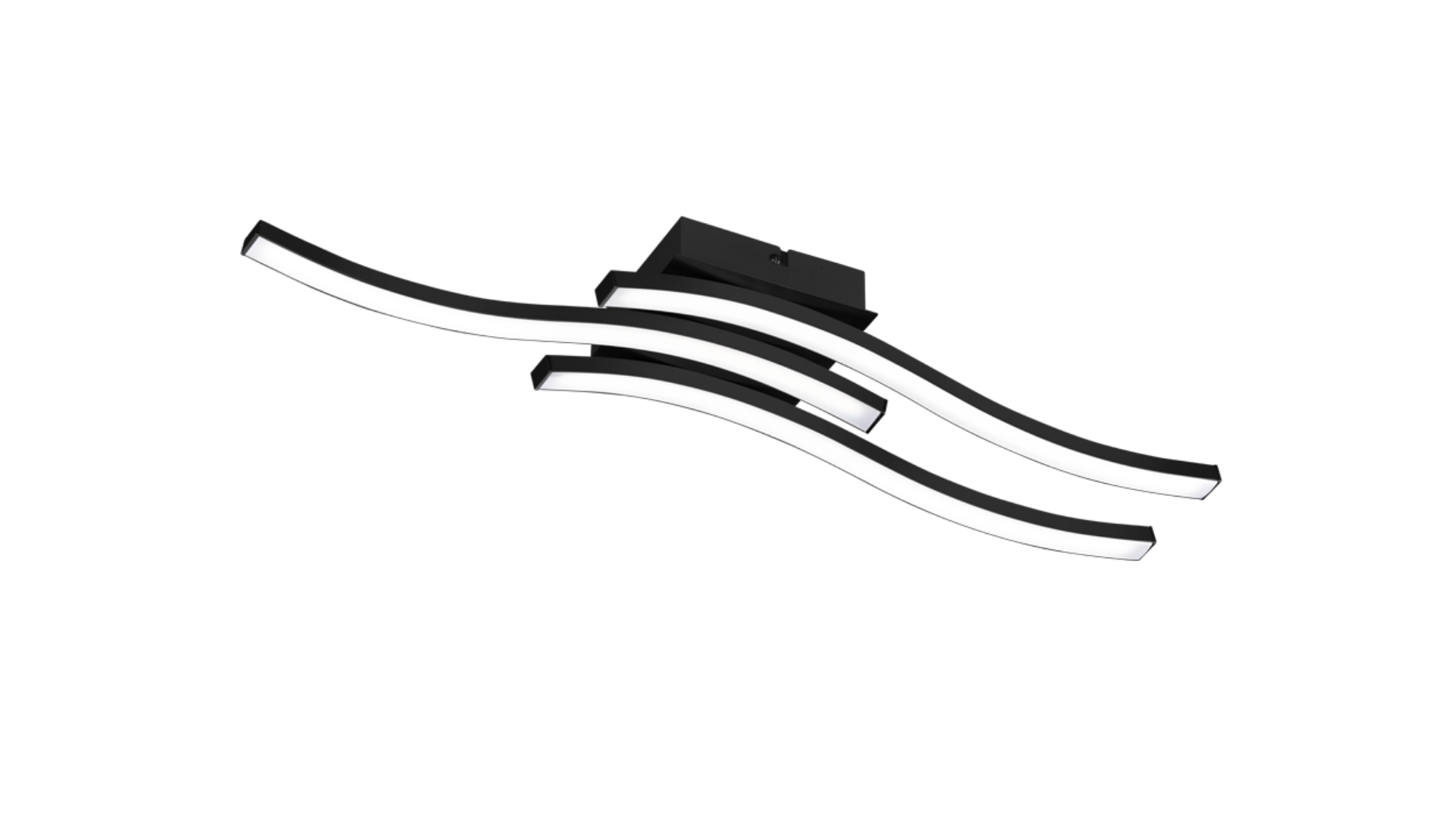 Plafón led 56 x7 x12 cm en metal negro.: catálogos de Iluminación Raquel Plafón led 56 x7 x12 cm en metal negro.: catálogos de Iluminación Raquel