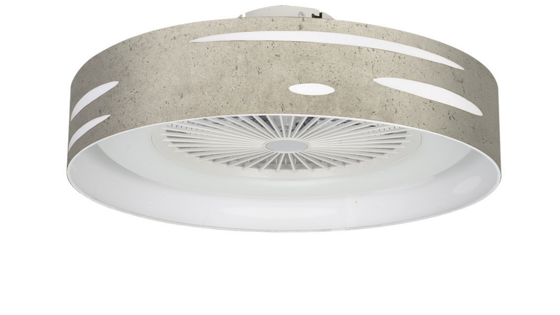 Ventilador techo imitación cemento gris.: catálogos de Iluminación Raquel Ventilador techo imitación cemento gris.: catálogos de Iluminación Raquel