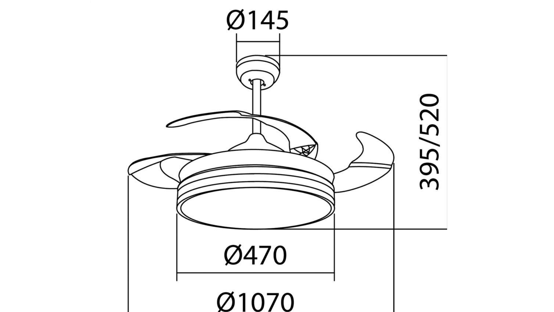 Ventilador de techo con palas retractiles .: catálogos de Iluminación Raquel Ventilador de techo con palas retractiles .: catálogos de Iluminación Raquel