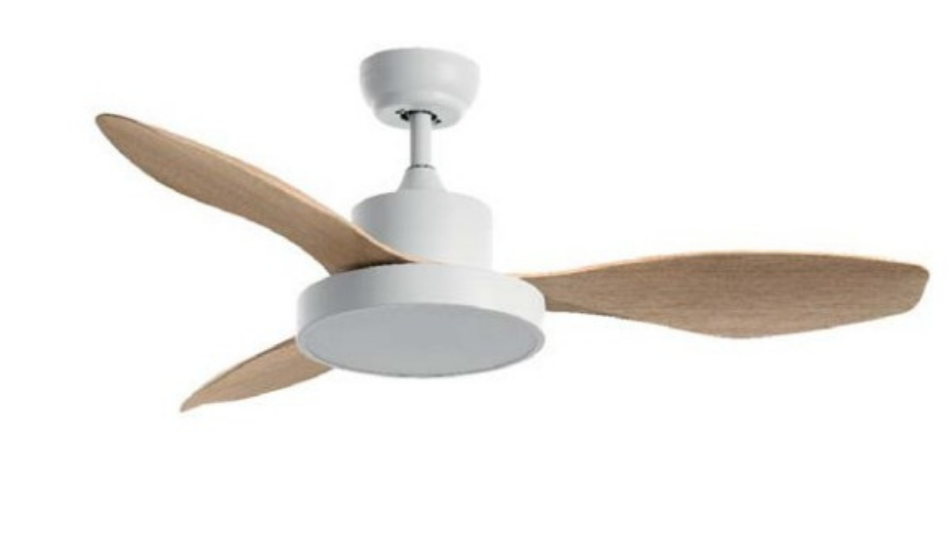 Ventilador 3 palas en color blanco con imitación madera.: catálogos de Iluminación Raquel Ventilador 3 palas en color blanco con imitación madera.: catálogos de Iluminación Raquel