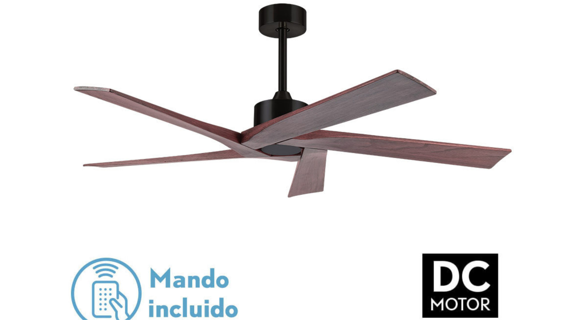 Ventilador de 1.42cm sin luz con motor DC en negro/marrón: catálogos de Iluminación Raquel Ventilador de 1.42cm sin luz con motor DC en negro/marrón: catálogos de Iluminación Raquel